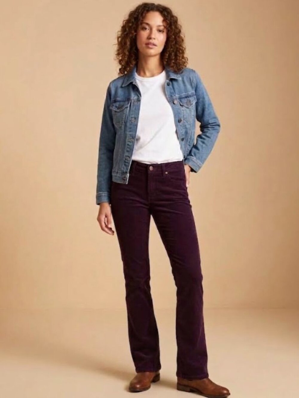 NWT J. Crew | SHORT Corduroy Pants Favorite Fit Eggplant Purple | Size 6 SHORT